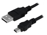 Cablu USB 2.0 A-B Mini Nichelat 1.8m Negru