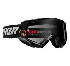 Ochelari Thor Combat Sand Racer sticla fumurie negrii