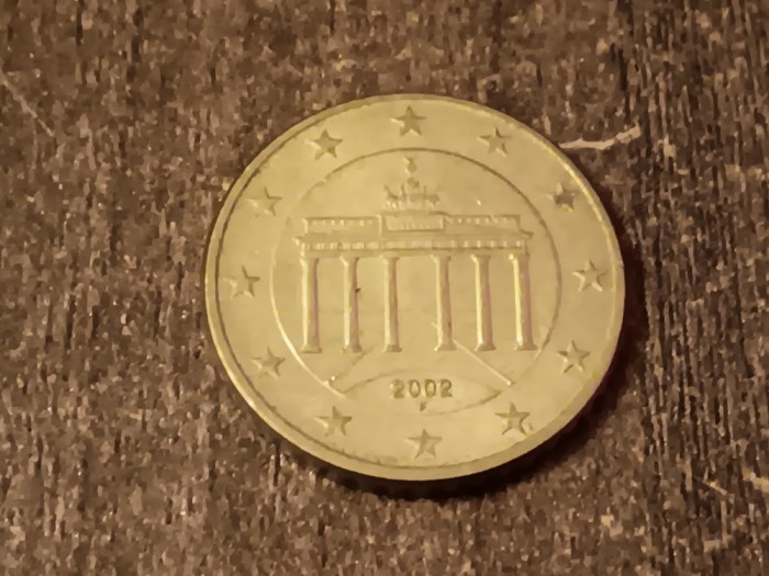 C50 - Moneda foarte veche - 50 euro centi - Germania - 2002F