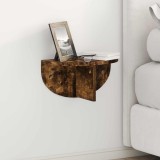 VidaXL Raft de perete Stejar fumuriu 38 x 19 x 19 cm Lemn compozit 891418