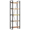 VidaXL Bibliotecă cu 5 rafturi, 60 x 30 x 180 cm, lemn masiv reciclat 286585