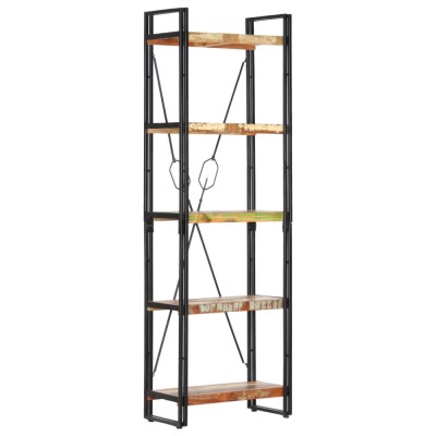 vidaXL Bibliotecă cu 5 rafturi, 60 x 30 x 180 cm, lemn masiv reciclat 286585 foto