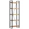 vidaXL Bibliotecă cu 5 rafturi, 60 x 30 x 180 cm, lemn masiv reciclat 286585