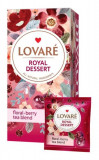 Cutie ceai cu 24 pliculețe Lovar&eacute; - Royal Dessert: amestec de fructe de pădure, petale de flori și fructe 36 g
