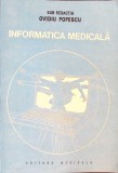 Informatica Medicala, Ovidiu Popescu (red.), Ed. Medicala 1988, 352 pagini, Carte Medicina
