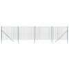 Gard plasa de sarma, verde, 1,4x10 m, otel galvanizat
