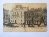 Rară! Carte pos.neci.Cernăuți/Czernowitz-Bucovina,piata/magazine,banca cca.1910, Necirculata, Printata
