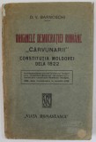 ORIGINILE DEMOCRATIEI ROMANE - CARVUNARII de D. V. BARNOSCHI , 1922