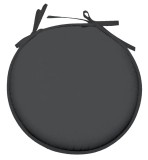 Pernă De Scaun Ronde Nelson 40X40 Cm, Culoare Antracit, 100% Poliester