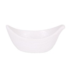 Set 6x Bol oval din melamina alba, cca 70 ml