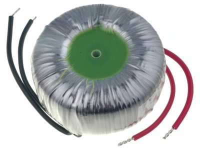 Transformator toroidal 150VA 230V-17V 8.82A cu cabluri foto