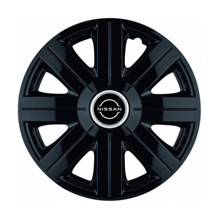 Set 4 Capace Roti Autohelix MSA&reg; potrivite jantelor de 16 inch, pentru Nissan Nou model Cosmos Black