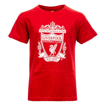 FC Liverpool tricou de bărbați No9 crest red - S foto