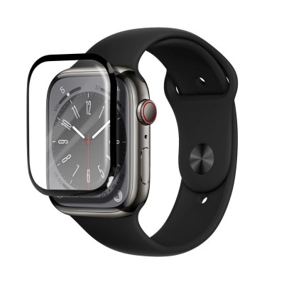 Folie Sticla Apple Watch 4 40mm /Apple Watch 5 40mm Bestsuit Flexible Hybrid Negru foto