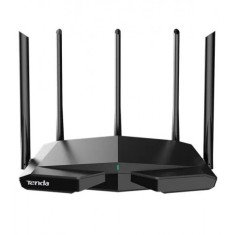 ROUTER Tenda wireless AX5700 Mbps, 1 x WAN Gigabit, 3 porturi LAN Gigabit, 2.4 GHz/5 GHz dual band, 5 antene externe, WI-FI 6E &amp;quot;TX27 PRO&amp;quot; (t