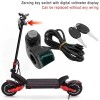 Voltmetru Acceleratie Scuter Electric cu Cheie Contact, Afisaj Digital Tensiune, Compatibil Zero 8X 10X 11X