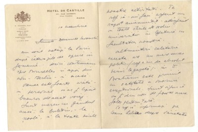 Scrisoare din Paris, vizita Gheorghe Bratianu &amp;icirc;n Occident foto