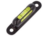 Nivelă cu &icirc;nșurubare, alamă, neagră, H: 13mm, &Oslash;orif.mont: 4.5mm