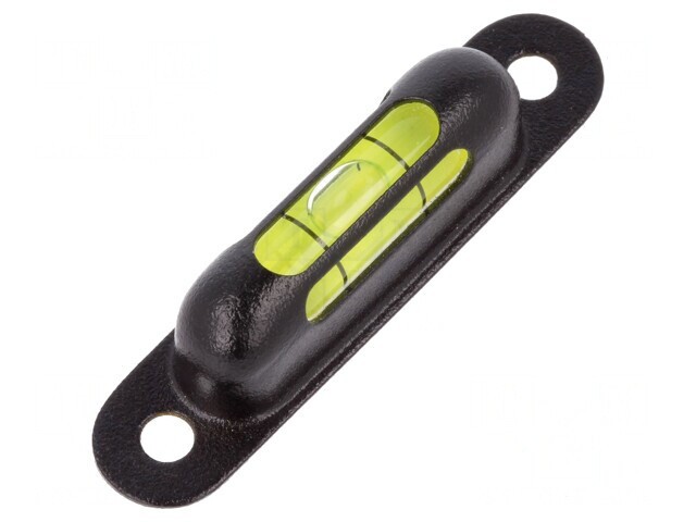 Nivelă cu &icirc;nșurubare, alamă, neagră, H: 13mm, &Oslash;orif.mont: 4.5mm
