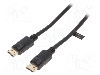 Cablu DisplayPort - DisplayPort, din ambele par&#355;i, DisplayPort mufa, 1m, negru, LOGILINK - CV0119