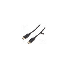 Cablu DisplayPort - DisplayPort, din ambele par&#355;i, DisplayPort mufa, 1m, negru, LOGILINK - CV0119