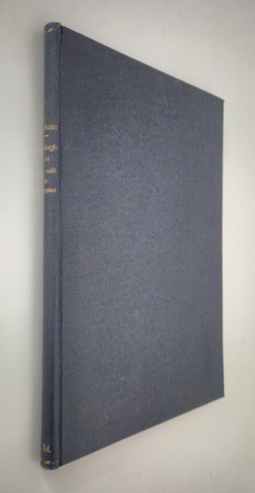 Carte veche 1928 P Bujor Contributii la studiul Lacului sarat Techirghiol Carte in limba franceza Carte cu autograf Contine harta