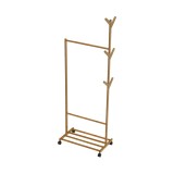 Cumpara ieftin Suport haine bambus Vikir 60x35x174 cm