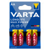 Baterii Alcaline AA LR6 1.5V Varta Max Power Blister 4
