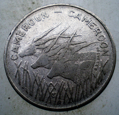 7.510 CAMERUN CAMEROUN CAMEROON 100 FRANCS FRANCI 1972 BANQUE CENTRALE foto