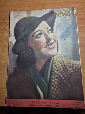 revista pentru femei - mariana - din 26- 30 noiembrie 1942 foto