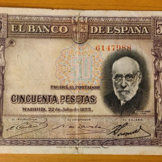 Spania - 50 Pesetas (1935)