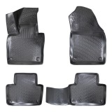 Cumpara ieftin Set Covorase Auto TPE Umbrella pentru Volvo XC-90 ii (2015-), Impermeabile, Bordura 3cm, Anti-alunecare, Negre, Cod 75029