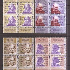 Gibraltar 1998 – Timbre ale înțelepciunii (in bloc de 4), MNH