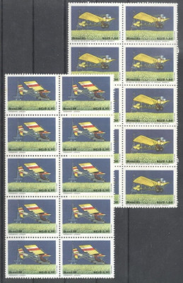 Brazil 1989 Aviation Aeroplanes x 10 MNH DA.039 foto