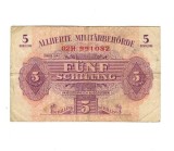 Austria 1944 - 5 schilling, ocupatia aliata, circulata
