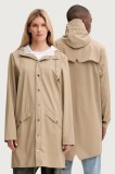 Rains geacă 12020 Long Jacket culoarea bej, de tranziție, 12020