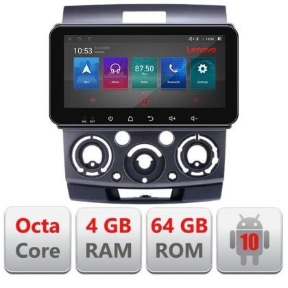 Navigatie Ford Ranger Mazda BT50 2007-2012 I-RANGER 4+64 ecran 10.33&quot; Android Waze USB Navigatie Internet You v1 CarStore Technology