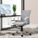 Cumpara ieftin Vinsetto scaun rotativ pentru birou, 61x61x89-99 cm, gri