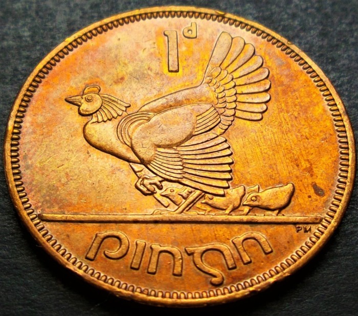 Moneda istorica 1 PENNY / PINGIN - IRLANDA, anul 1968 * cod 2323