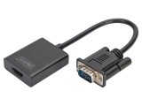 Convertor HDMI la VGA și Jack 3,5mm DIGITUS 0,15m negru