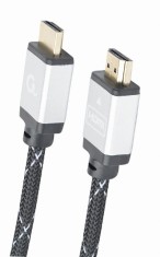 CABLU video GEMBIRD, HDMI (T) la HDMI (T), 3m, premium, conectori auriti, rezolutie maxima 4K (3840 x 2160) la 60 Hz, negru, &amp;quot;CCB-HDMIL-3M&amp;quot; (timbru ve foto