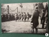Armata Romaniei ,Vanatori de munte .Parada militara anii 1933-1939 .Carol al II lea .Fotografie tip carte postala