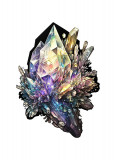 Sticker decorativ Cristal, Multicolor, 76 cm, 5724ST
