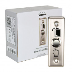 Resigilat : Buton de acces incastrabil SilverCloud PB303, contact iesire NO/COM, m