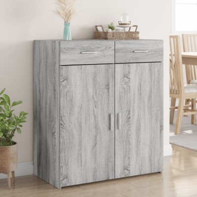 Gossi dulap, sonoma gri, 80x42,5x93 cm, lemn prelucrat foto