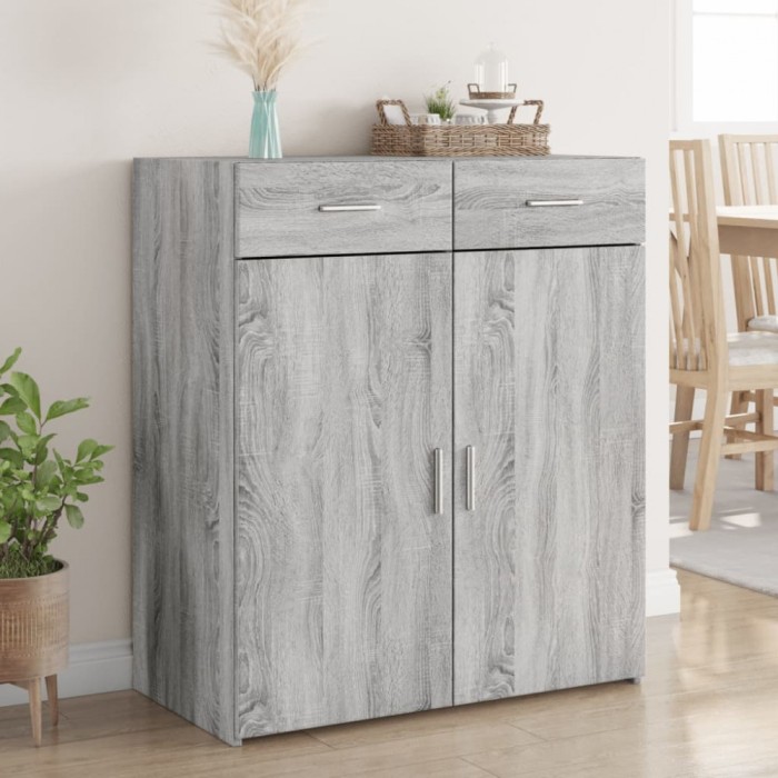 Gossi dulap, sonoma gri, 80x42,5x93 cm, lemn prelucrat