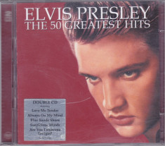 CD Rock: Elvis Presley ?? The 50 Greatest Hits ( 2 CD-uri originale ) foto