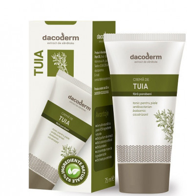 Crema de tuia &amp;quot;dacoderm&amp;quot; 75ml dacia plant foto