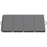HOMCOM Covoraș de Gimnastică Pliabil și Antiderapant 180x80x5 cm Gri | Aosom Romania
