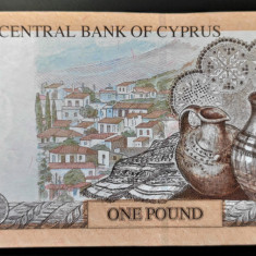 Bancnota 1 POUND / BIR LIRA - CIPRU, anul 2001 * cod 120